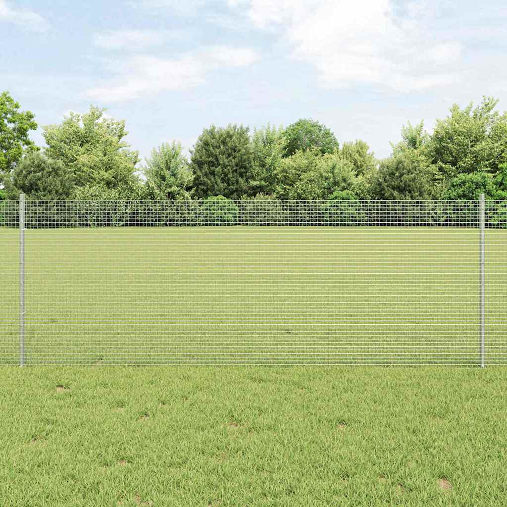 Τεντώτο με στήριγμα Ασημί 0,8 x 100 μ Ατσάλι