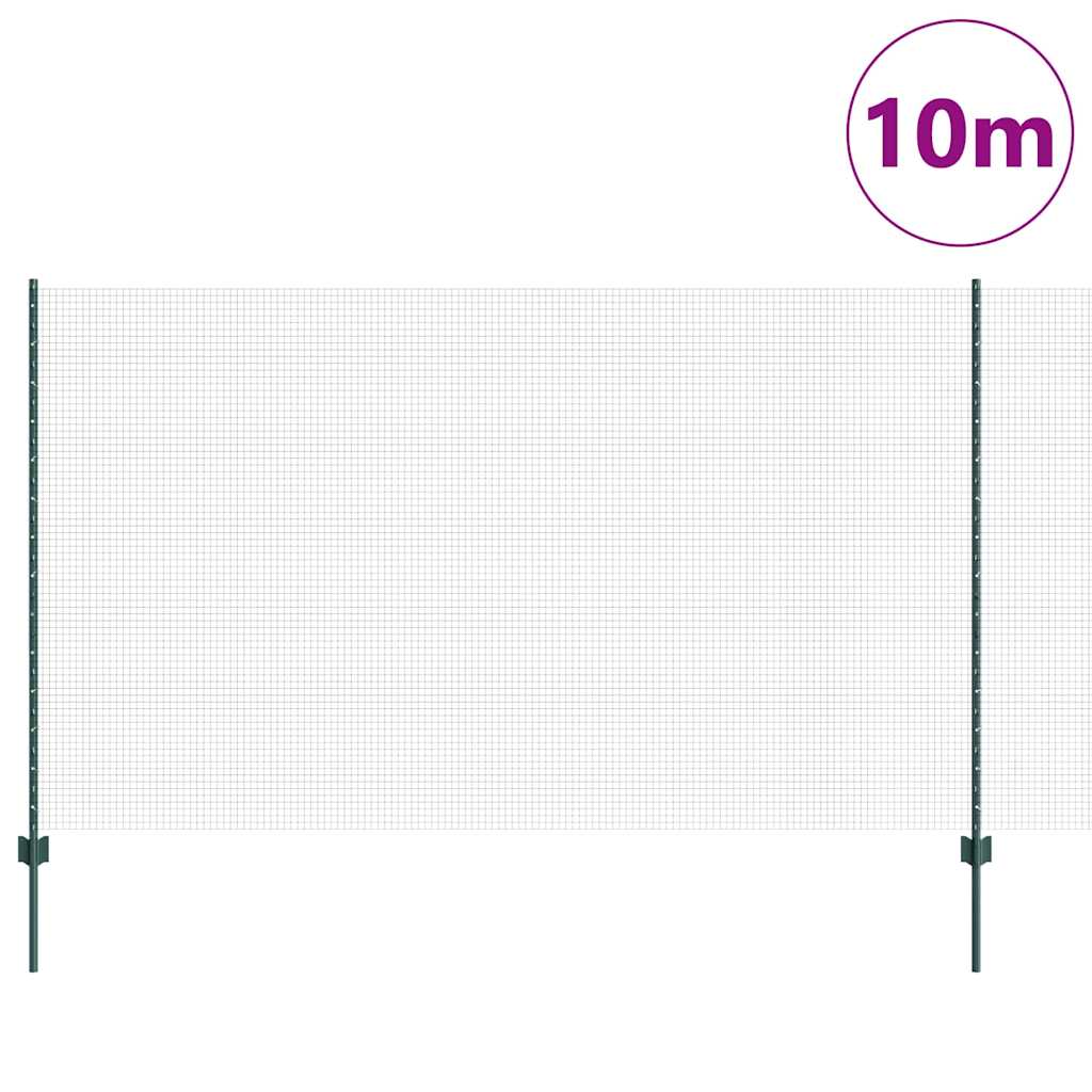 Σιδερένιο πλέγμα με στήλη 10 x 1,4 μ PVC-Επικαλυμμένο Ατσάλι