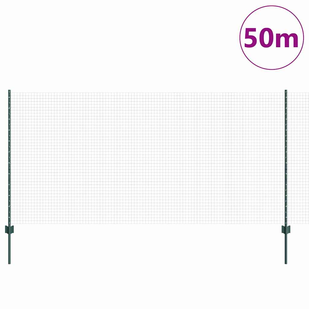 Τεντώτο με στήριγμα Πράσινο 1,2 x 50 m Χάλυβας και PVC - Pakobazaar