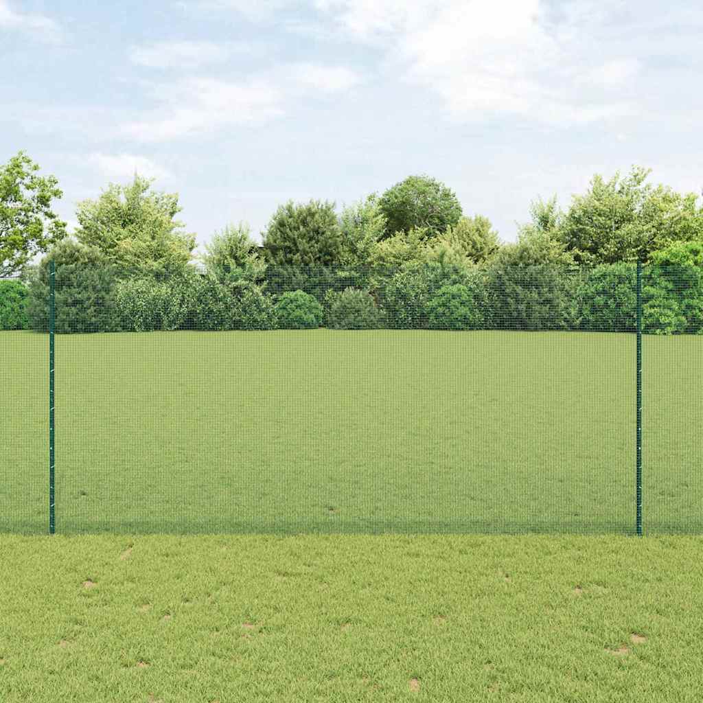 Σιδερένιο πλέγμα με στήλη 50 x 1,4 μ PVC-Επικαλυμμένο Ατσάλι