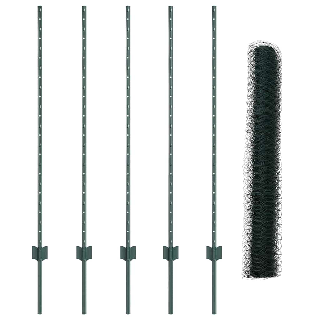 Τεντώτο με στήριγμα Πράσινο 1,2 x 10 m Χάλυβας και PVC