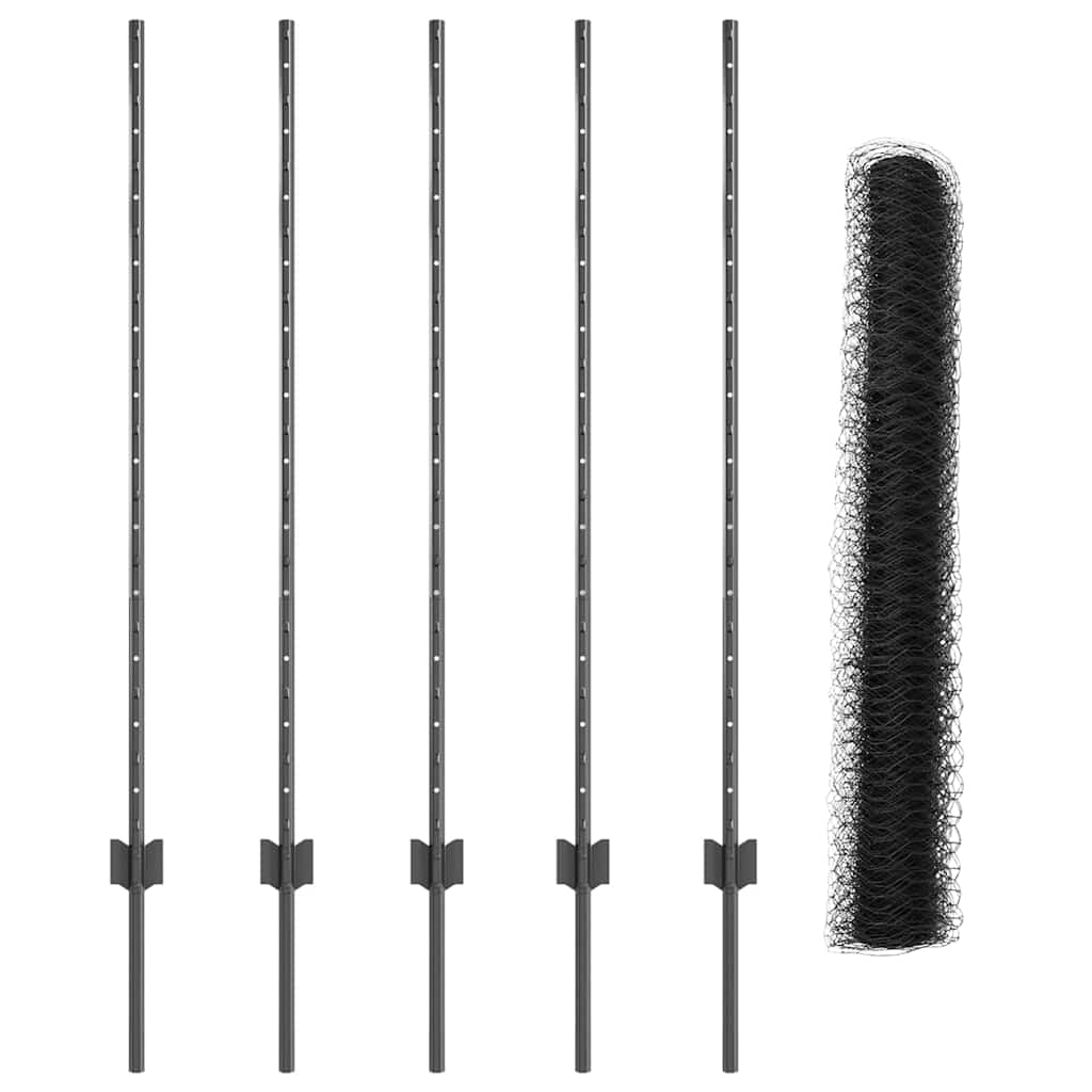 Τεντώτο με στήριγμα Γκρι 1,2 x 10 m Χάλυβας και PVC