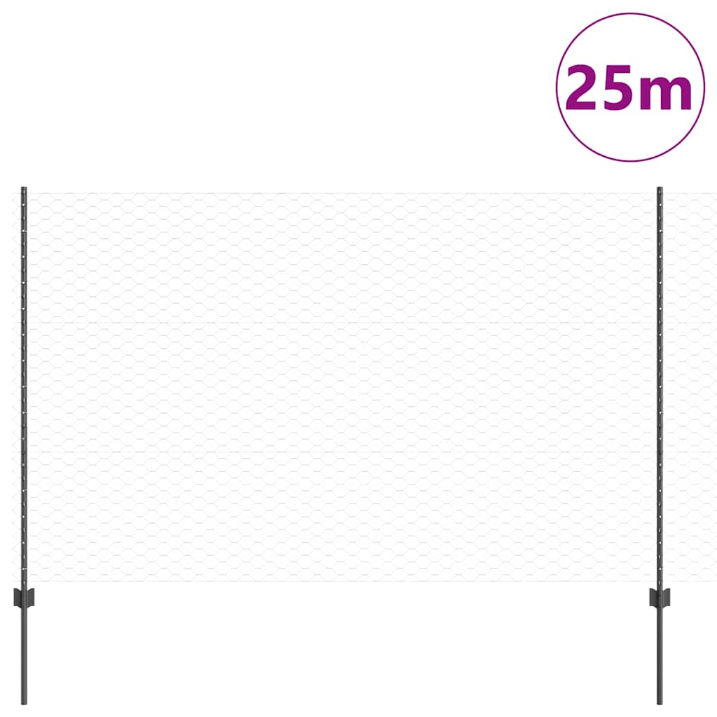 Τεντώτο με στήριγμα Γκρι 1,5 x 25 m Ατσάλι - Pakobazaar