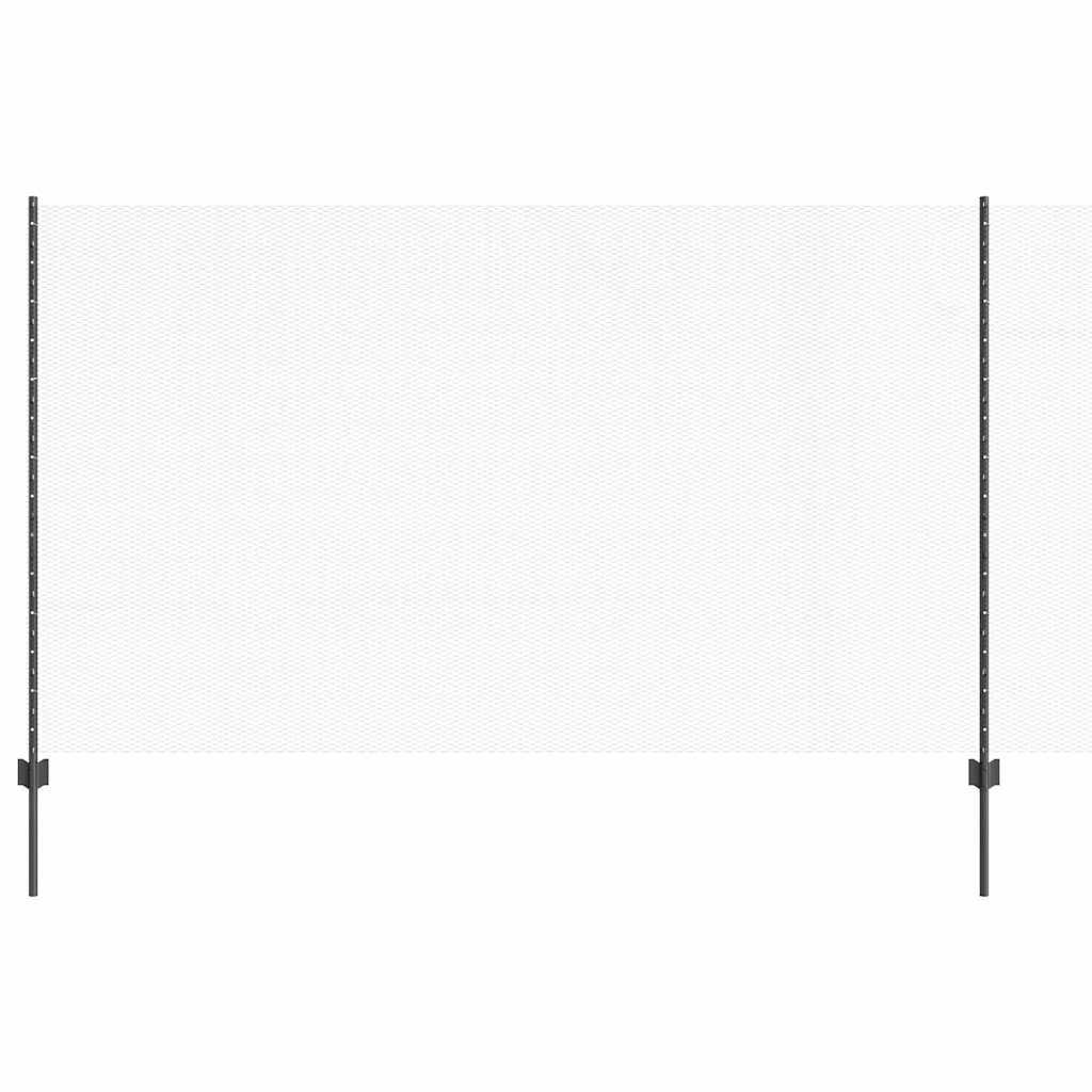 Εξαγωνική Φράχτη με Στύλο 50 x 1,4 μ PVC-Επικαλυμμένο Ατσάλι