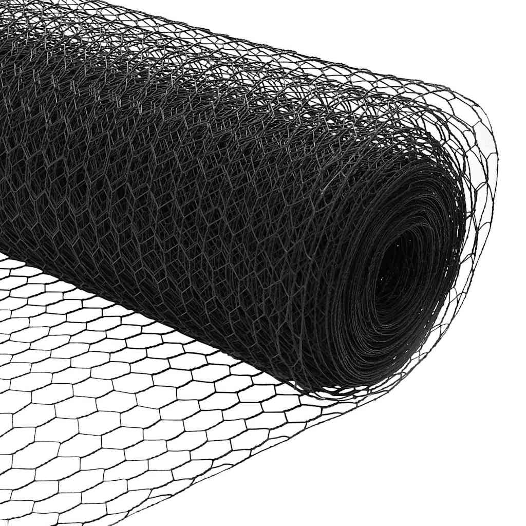 Εξαγωνική Φράχτη με Στύλο 100 x 0,4 μ. PVC-Επικαλυμμένο Ατσάλι - Pakobazaar