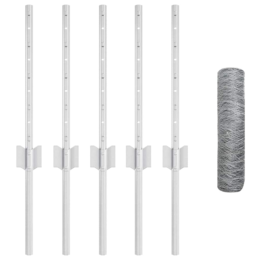 Τεντώτο με στήριγμα Ασημί 0,4 x 10 μ Ατσάλι