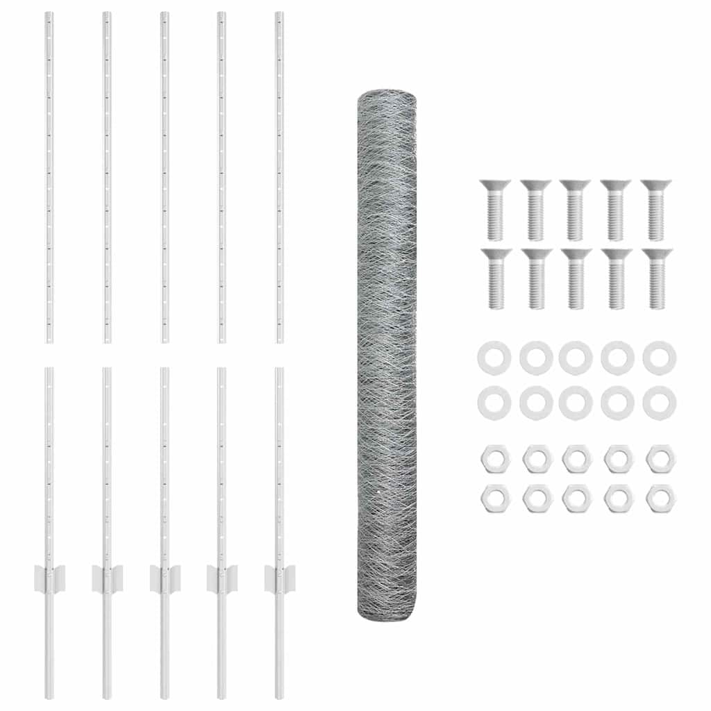 Τεντώτο με στήριγμα Ασημί 1,2 x 10 m Ατσάλι