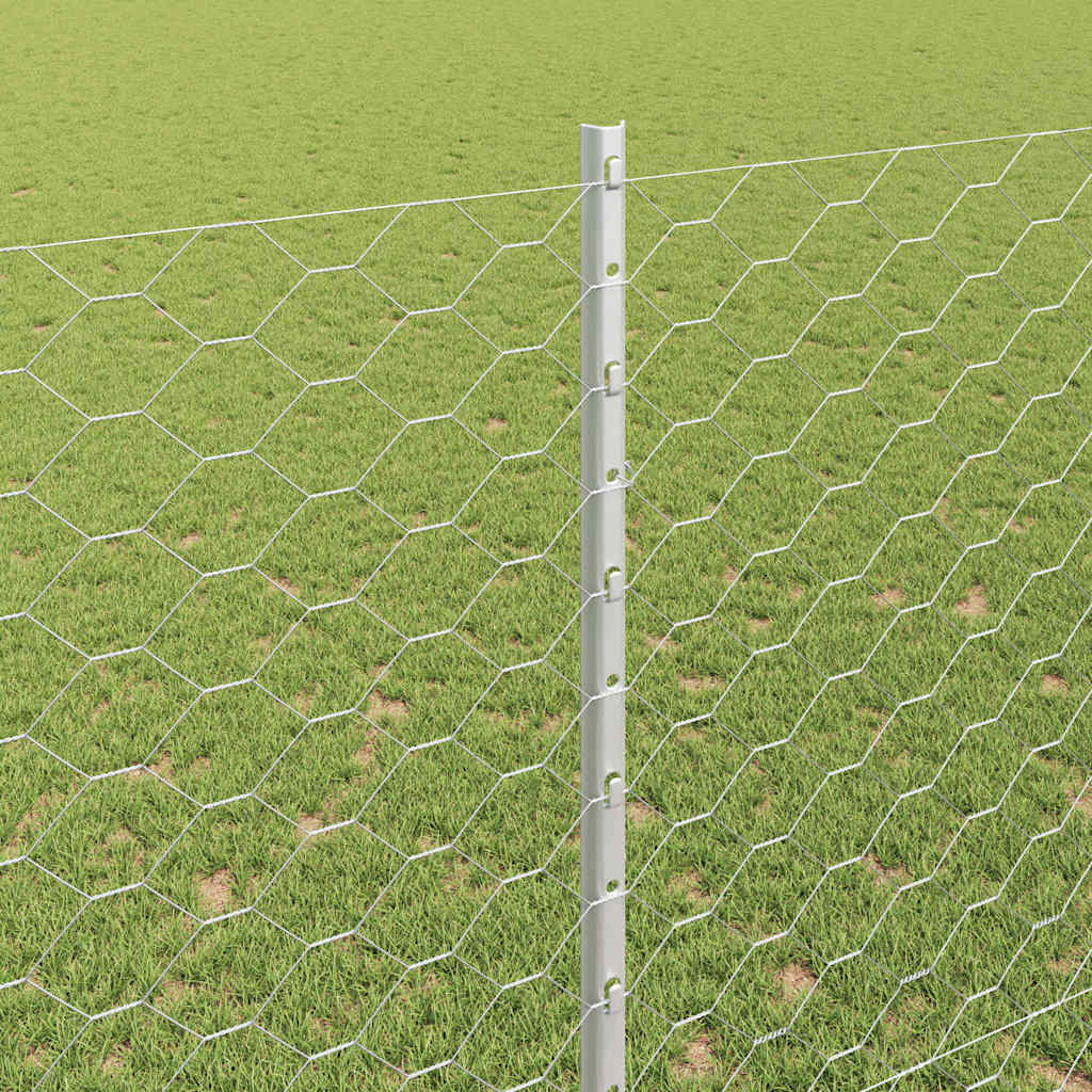 Τεντώτο με στήριγμα Ασημί 1,5 x 10 m Ατσάλι