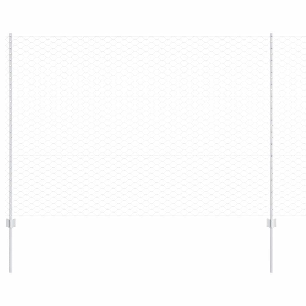 Τεντώτο με στήριγμα Ασημί 1,5 x 10 m Ατσάλι