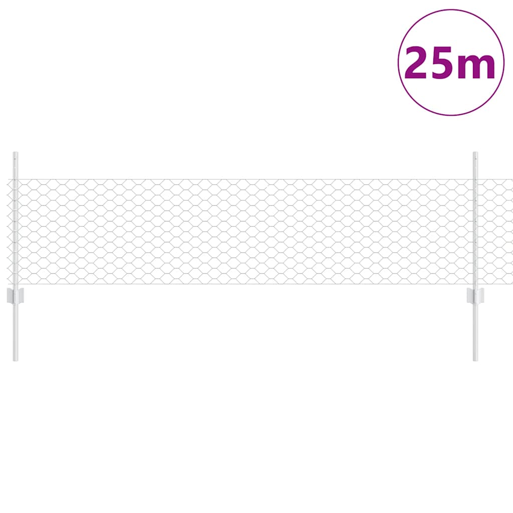 Τεντώτο με στήριγμα Ασημί 0,5 x 25 μ. Ατσάλι - Pakobazaar