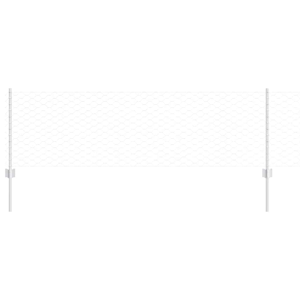 Τεντώτο με στήριγμα Ασημί 0,6 x 25 μ Ατσάλι