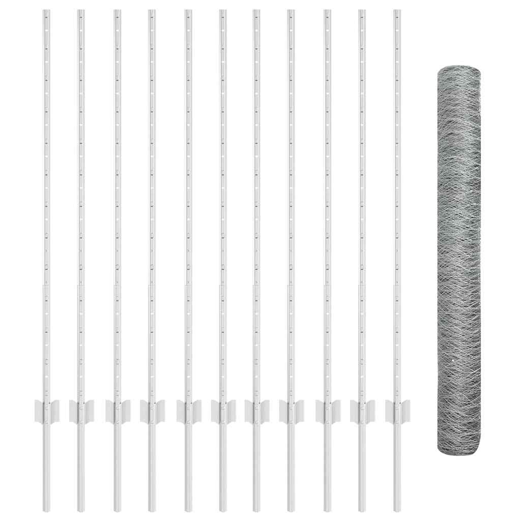 Τεντώτο με στήριγμα Ασημί 1,2 x 25 m Ατσάλι - Pakobazaar