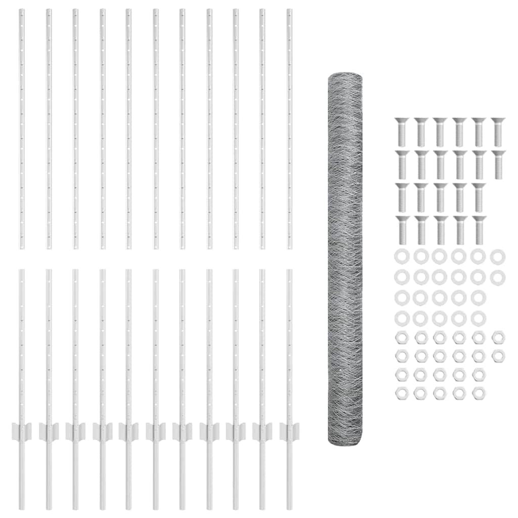Τεντώτο με στήριγμα Ασημί 1,4 x 25 m Ατσάλι - Pakobazaar