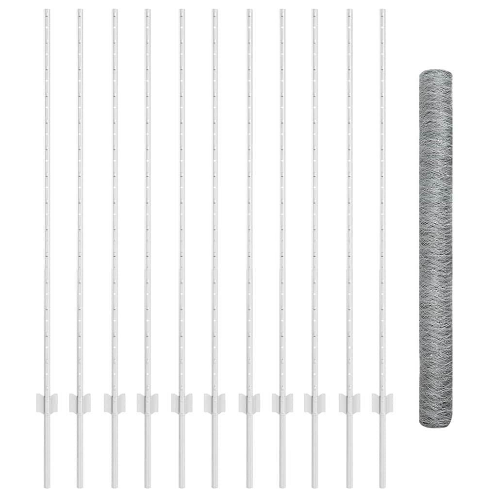 Τεντώτο με στήριγμα Ασημί 1,4 x 25 m Ατσάλι - Pakobazaar