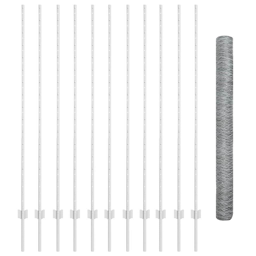 Τεντώτο με στήριγμα Ασημί 1,5 x 25 m Ατσάλι - Pakobazaar