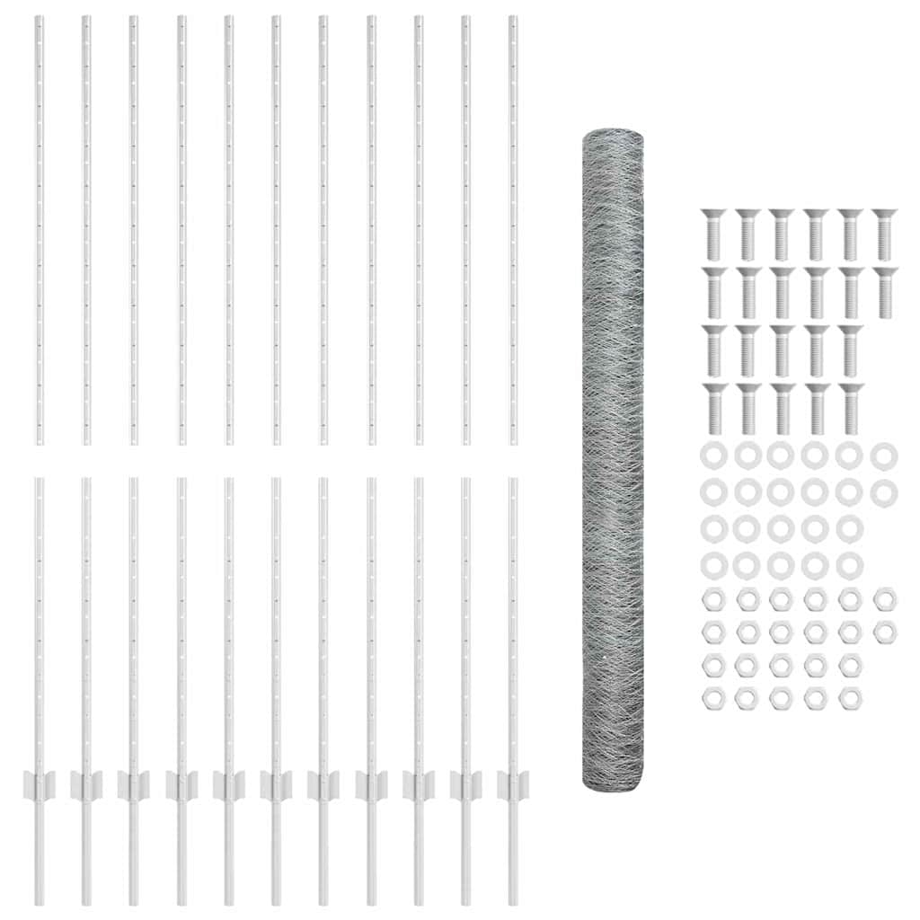 Τεντώτο με στήριγμα Ασημί 1,5 x 25 m Ατσάλι - Pakobazaar