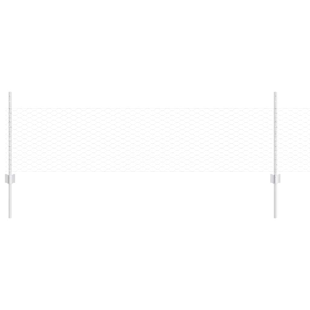 Τεντώτο με στήριγμα Ασημί 0,5 x 50 μ. Ατσάλι