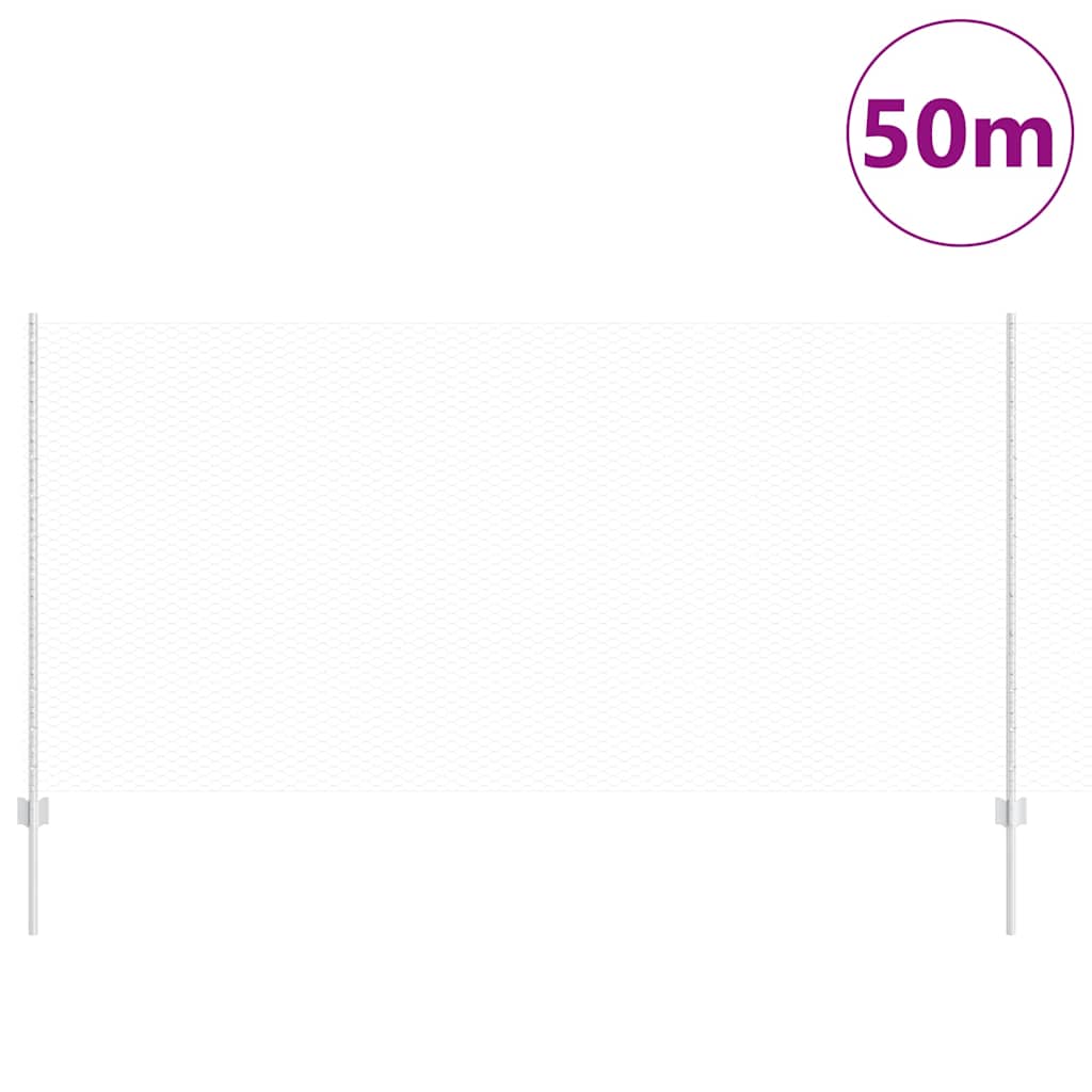 Τεντώτο με στήριγμα Ασημί 1,2 x 50 m Ατσάλι