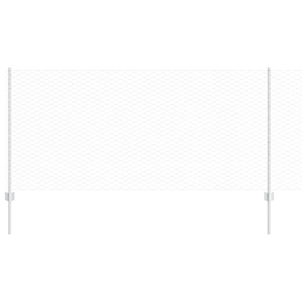 Τεντώτο με στήριγμα Ασημί 1 x 100 m Ατσάλι