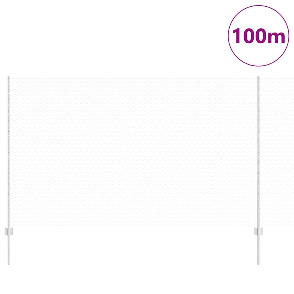 Τεντώτο με στήριγμα Ασημί 1,4 x 100 m Ατσάλι