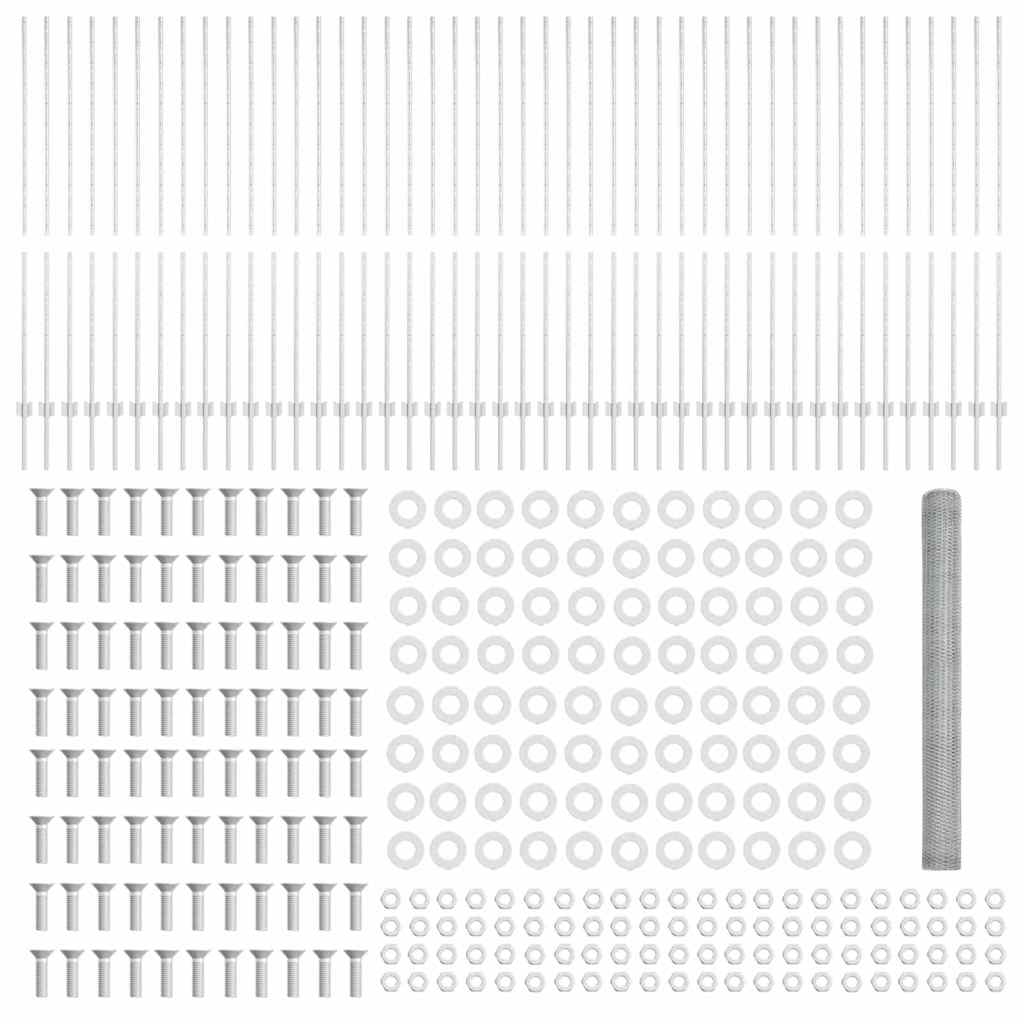 Τεντώτο με στήριγμα Ασημί 1,5 x 100 μ Ατσάλι