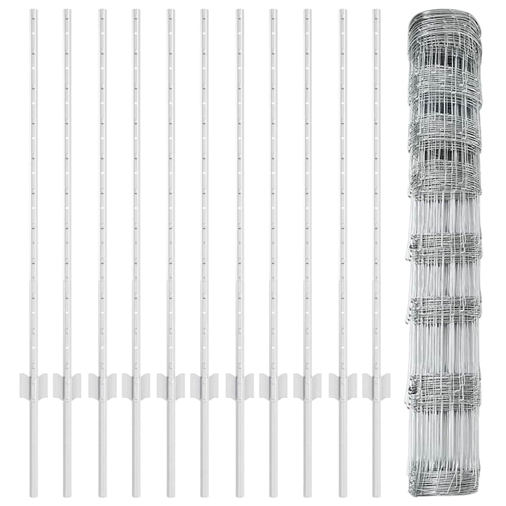 Τεντώτο με στήριγμα Ασημί 1 x 25 m Ατσάλι