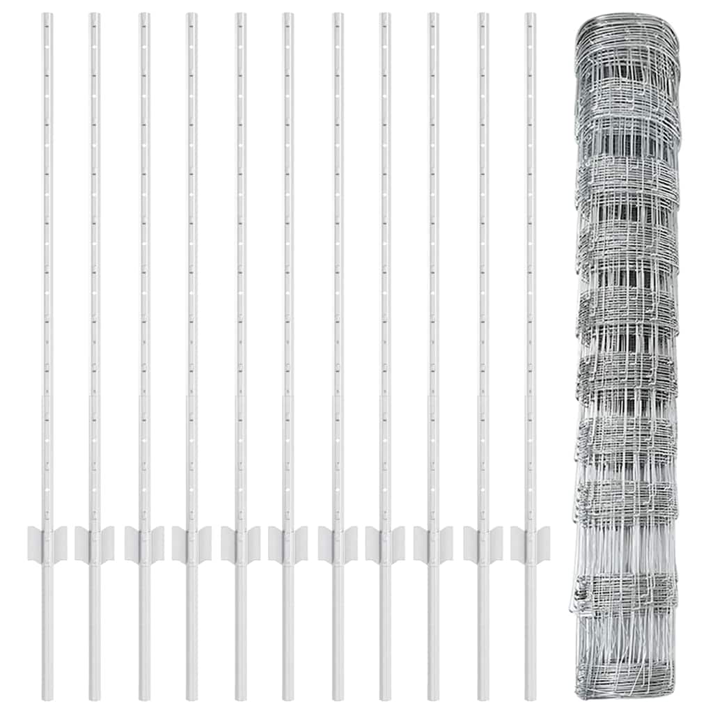 Τεντώτο με στήριγμα Ασημί 1 x 25 m Ατσάλι