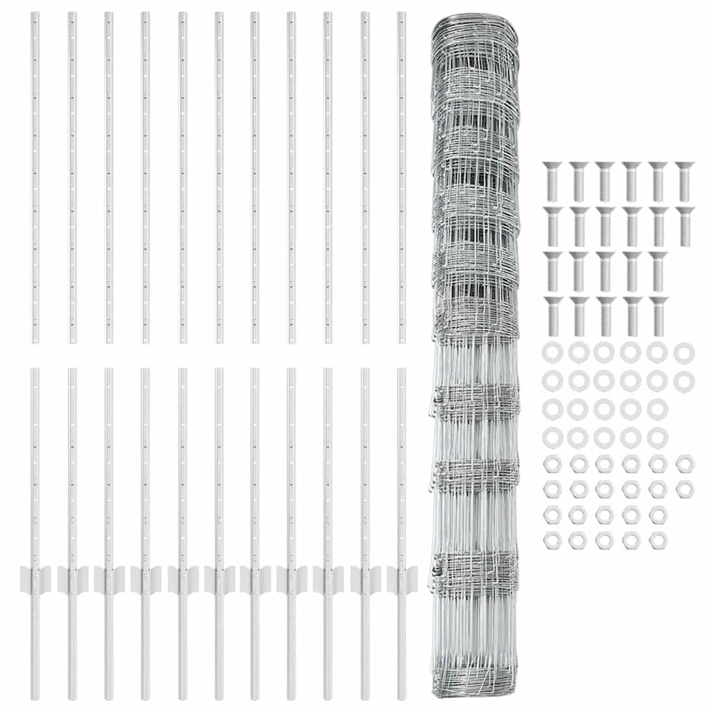 Τεντώτο με στήριγμα Ασημί 1,2 x 25 m Ατσάλι - Pakobazaar