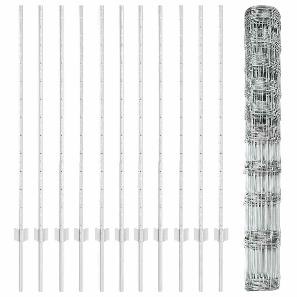 Τεντώτο με στήριγμα Ασημί 1,2 x 25 m Ατσάλι