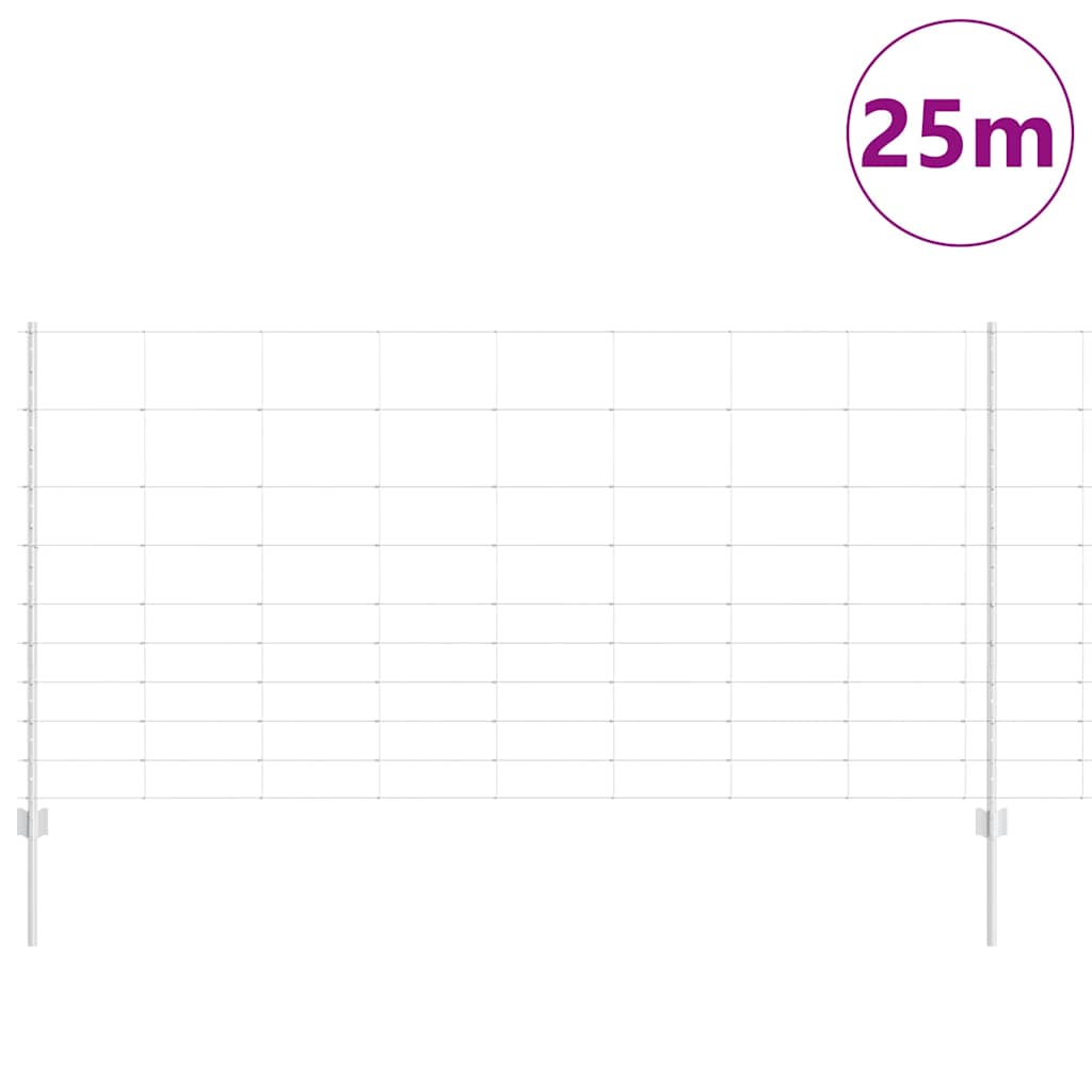 Τεντώτο με στήριγμα Ασημί 1,2 x 25 m Ατσάλι