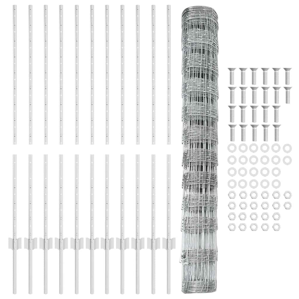 Τεντώτο με στήριγμα Ασημί 1,2 x 25 m Ατσάλι - Pakobazaar
