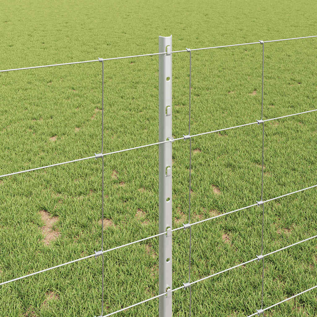 Τεντώτο με στήριγμα Ασημί 1 x 50 m Ατσάλι