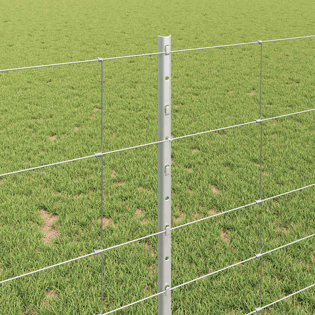 Τεντώτο με στήριγμα Ασημί 1 x 50 m Ατσάλι