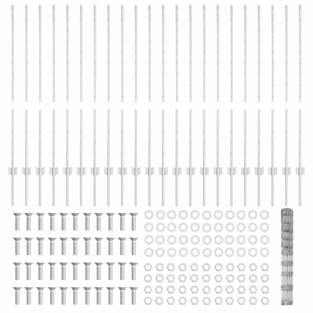Τεντώτο με στήριγμα Ασημί 1,2 x 50 m Ατσάλι