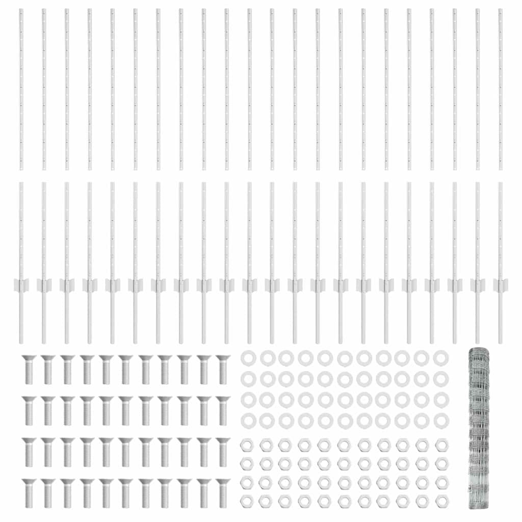 Τεντώτο με στήριγμα Ασημί 1,2 x 50 m Ατσάλι