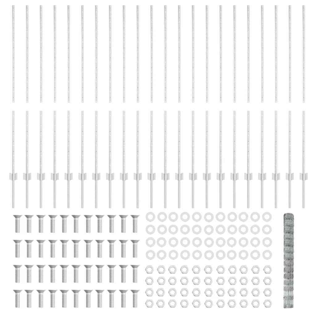 Τεντώτο με στήριγμα Ασημί 1,4 x 50 m Ατσάλι