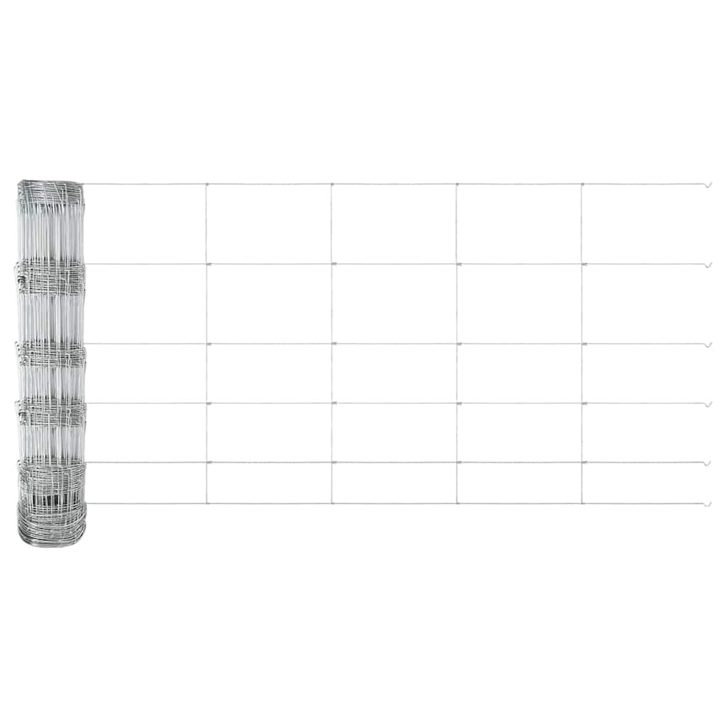 Τεντώτο με στήριγμα Ασημί 0,8 x 100 μ Ατσάλι