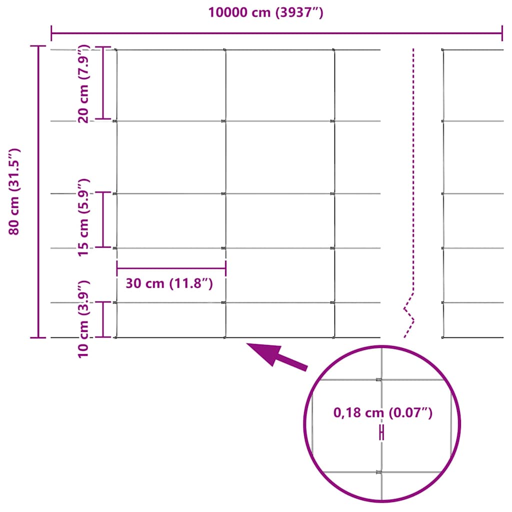 Τεντώτο με στήριγμα Ασημί 0,8 x 100 μ Ατσάλι