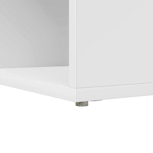 Γωνιακό γραφείο με ράφι Λευκό 101,5 x 149,5 x 149,5 εκ. - Pakobazaar