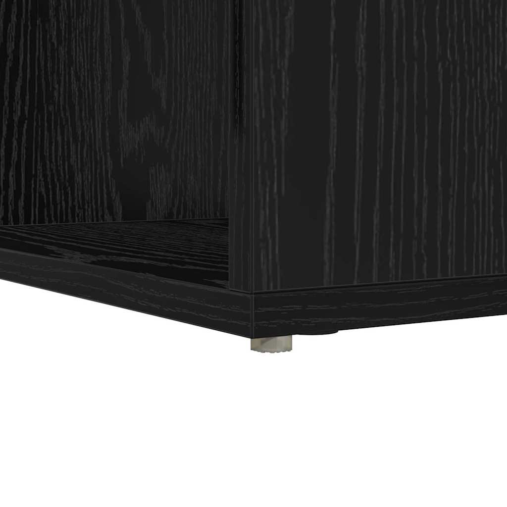 Γωνιακό γραφείο με ράφι Μαύρη Οξυά 101,5 x 149,5 x 149,5 εκ. - Pakobazaar