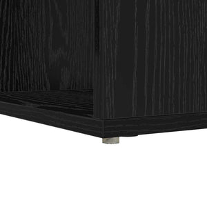 Γωνιακό γραφείο με ράφι Μαύρη Οξυά 101,5 x 149,5 x 149,5 εκ. - Pakobazaar