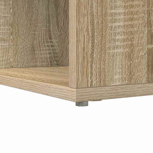 Γωνιακό γραφείο με ράφι Δρύς Sonoma 101,5 x 149,5 x 149,5 εκ. - Pakobazaar