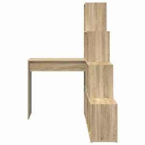 Γωνιακό γραφείο με ράφι Δρύς Sonoma 101,5 x 149,5 x 149,5 εκ. - Pakobazaar