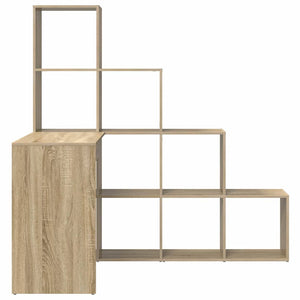 Γωνιακό γραφείο με ράφι Δρύς Sonoma 101,5 x 149,5 x 149,5 εκ. - Pakobazaar