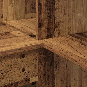 Γωνιακό γραφείο με ράφι Παλιό Ξύλο 101,5 x 149,5 x 149,5 εκ.