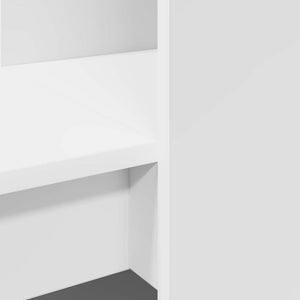 Γραφείο Λευκό Επεξεργασμένο Ξύλο 122 x 67 x 145 εκ.