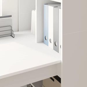 Γραφείο Λευκό Επεξεργασμένο Ξύλο 122 x 67 x 145 εκ.