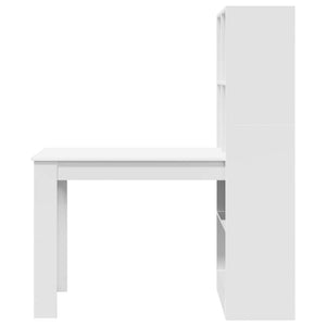 Γραφείο Λευκό Επεξεργασμένο Ξύλο 122 x 67 x 145 εκ.