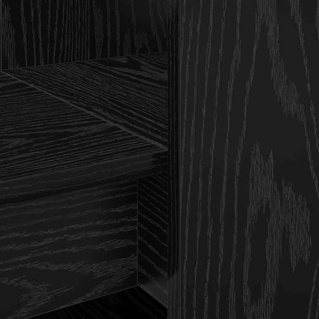 Γραφείο Μαύρη Οξυά 122 x 67 x 145 εκ. Επεξεργασμένο ξύλο