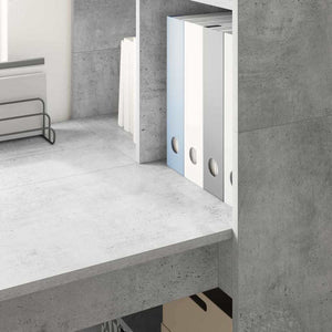Γραφείο Σκυρόδεμα Γκρι 122 x 67 x 145 εκ. Επεξεργασμένο ξύλο - Pakobazaar